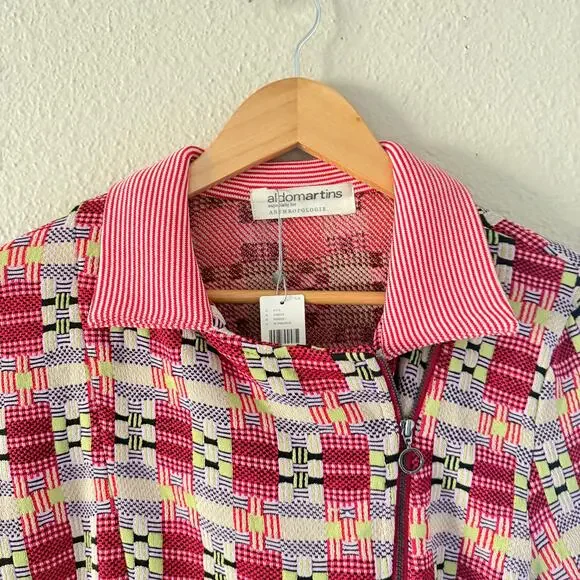NEW Anthropologie Aldomartins Plaid Moto Jacket